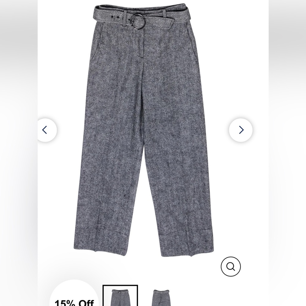 Club Monaco Gray High-Waisted Trousers size 2